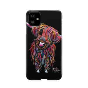 Scottish Highland Cow ' Bolly ' By Shirley Macarthur Phone Case