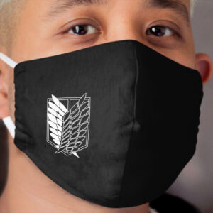 Scout Corps Emblem (White) Cloth Face Mask