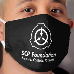 SCP Secure. Contain. Protect (Black) Cloth Face Mask