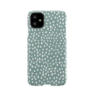 Sea Green Dalmatian Print Mask Phone Case