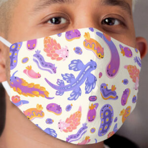 Sea slug - pastel Cloth Face Mask