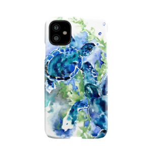 Sea Turtles Turquoise Blue Design Phone Case