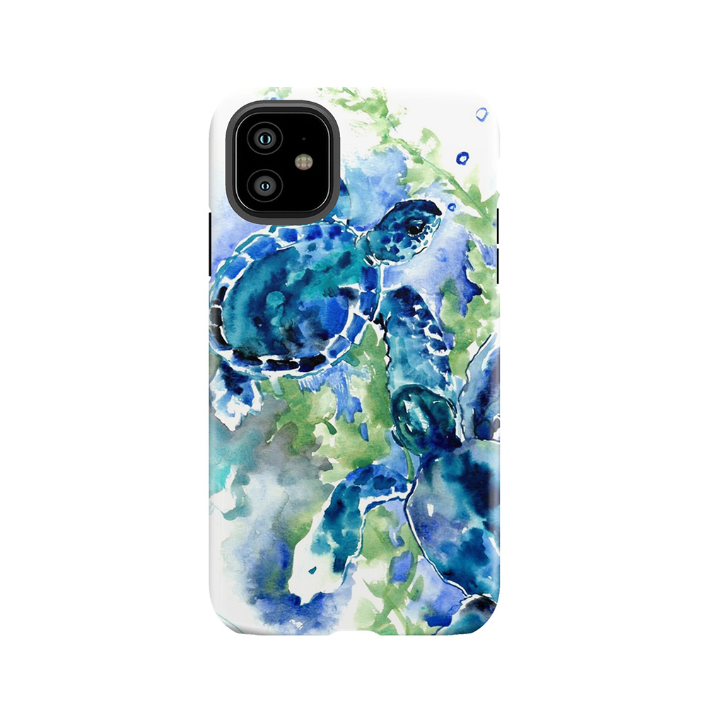 Sea Turtles Turquoise Blue Design Tough Phone Case