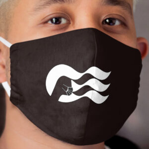 Seawitch got her mask on (black) Cloth Face Mask