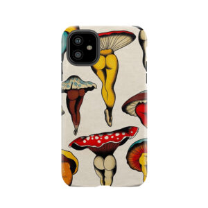 Sexy Mushrooms Tattoo Flash Tough Phone Case