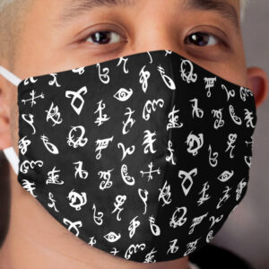 Shadowhunters, Shadowhunters Runes, Mortal Instruments Cloth Face Mask