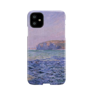 Shadows On The Sea The Cliffs At Pourville By Claude Monet Phone Case