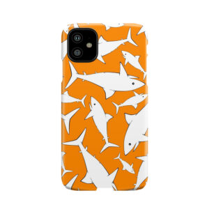 Shark Pattern Orange Phone Case