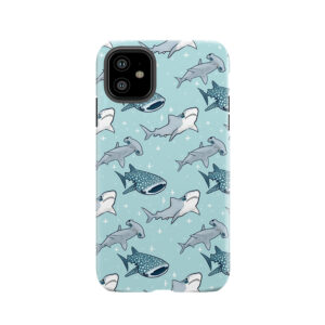 Shark Pattern Tough Phone Case