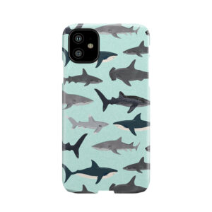 Sharks, Illustration, Art Print ,Ocean Life,Sea Life ,Animal ,Marine Biologist ,Kids ,Boys, Gender Neutral ,Educational ,Andrea Lauren , Shark Week, Shark, Great White Shark, Phone Case