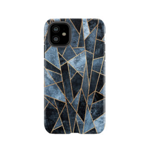 Shattered Soft Dark Blue Tough Phone Case