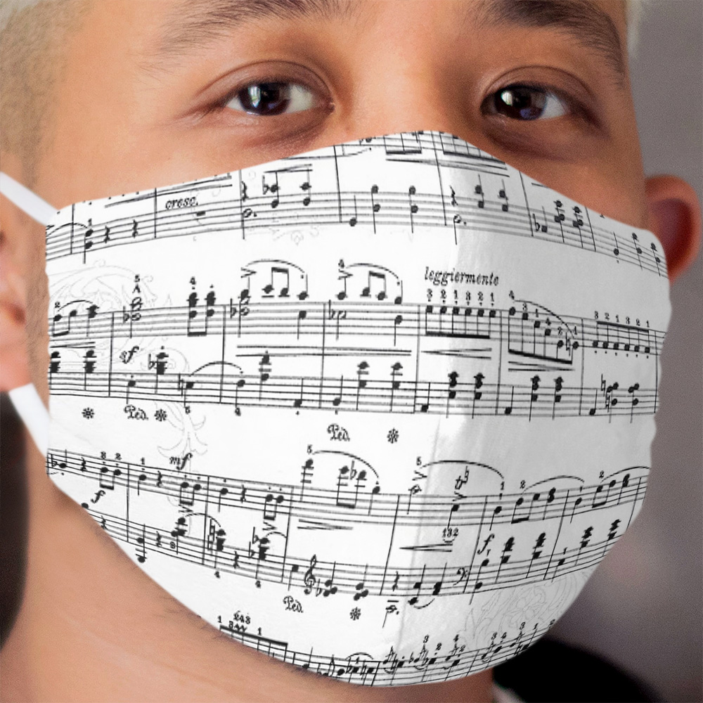 Sheet Music Cloth Face Mask