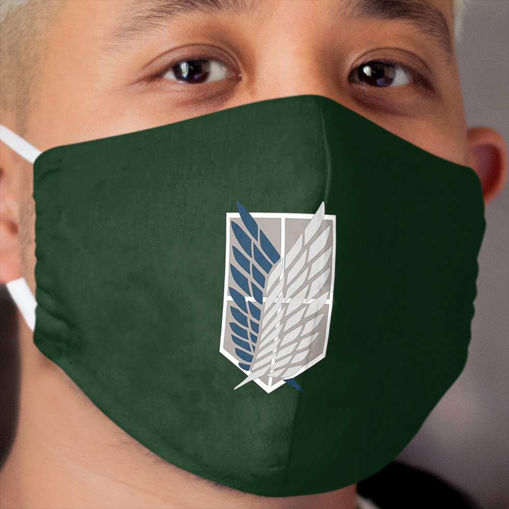 Shingeki no kyojin Attack on titan Survey Corps Cloth Face Mask