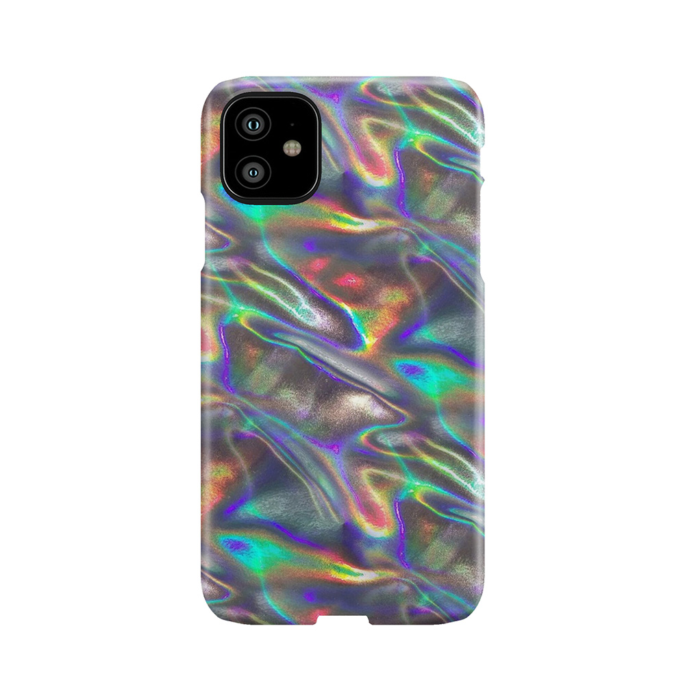 Silver Holographic Print Phone Case