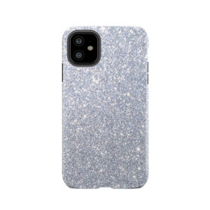 Silver Metallic Sparkly Glitter Tough Phone Case