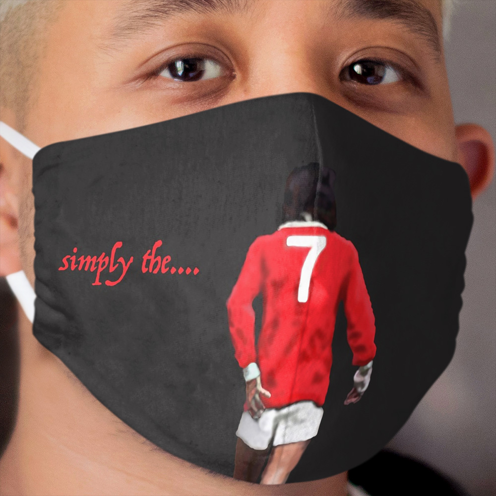 simply the...... Best. George Best. Legend Cloth Face Mask