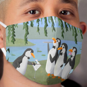 Singing Practice - Penguins Mary Poppins Cloth Face Mask