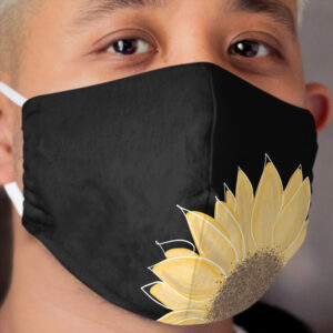 Single Sunflower Cloth Face Mask