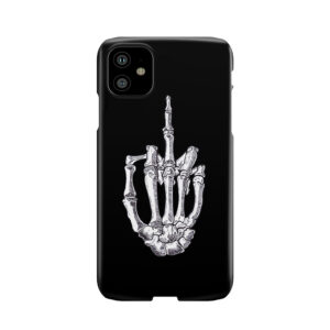 Skeletal Middle Finger Phone Case