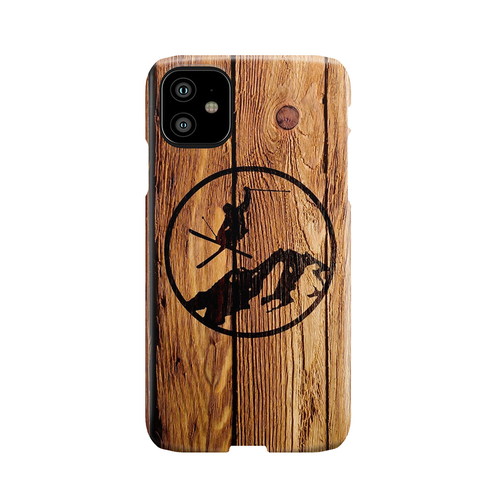 Skiing 1 Distressed Phone Case