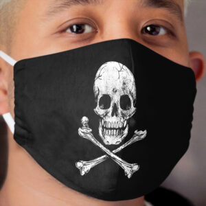 Skull and Crossbones (distressed design) Cloth Face Mask