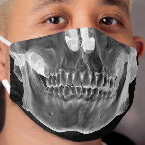 skull x ray Cloth Face Mask
