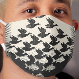 Sky and Water I - Maurits Cornelis Escher Cloth Face Mask
