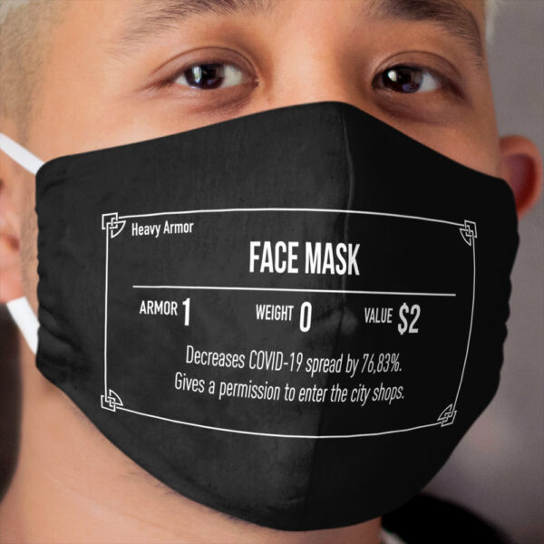 Skyrim Cloth Face Mask 2.0 Cloth Face Mask