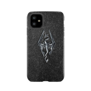 Skyrim Logo - Iron Embossed In Granite Tough Phone Case