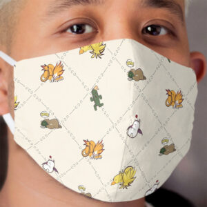 Sleeping Final Fantasy Critters Cloth Face Mask