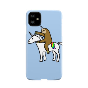 Slothicorn Riding Unicorn Phone Case