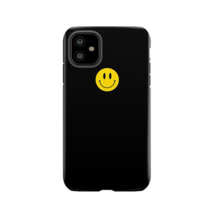 Small | Happy Face | Black | Smiley | Tough Phone Case