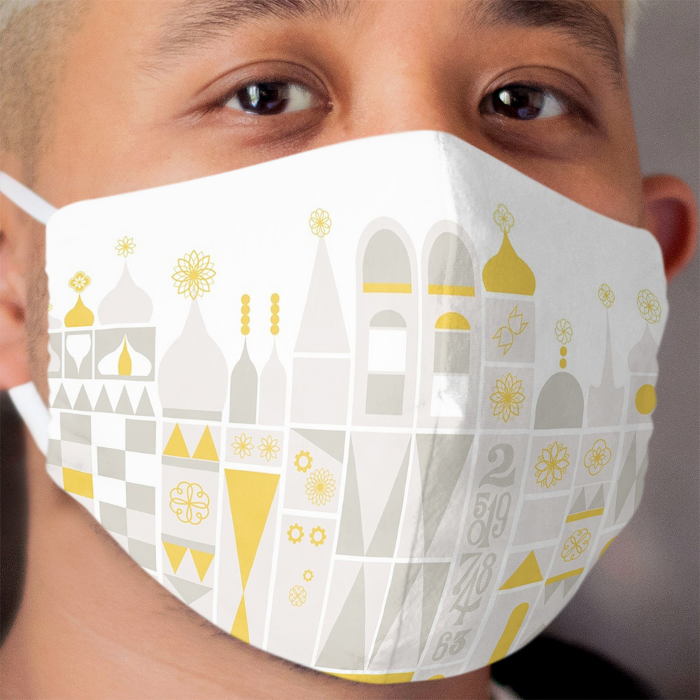 Small World Geometric Cloth Face Mask