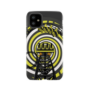 Smile Forever Shirt Design - Black And Yellow Gerstlauer Infinity Coaster Tough Phone Case