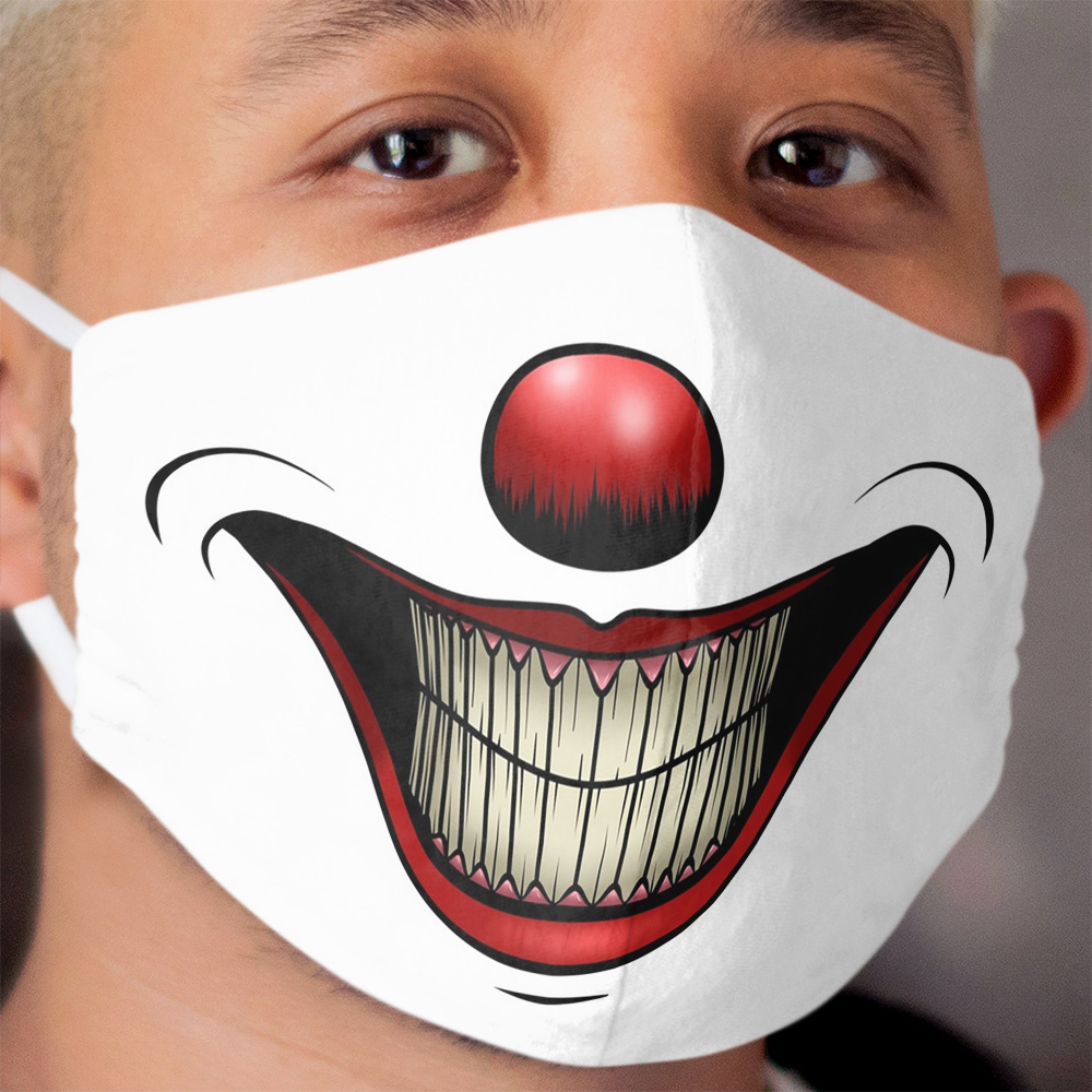 Smiling Clown Cloth Face Mask
