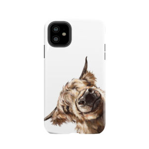 Sneaky Highland Cow Tough Phone Case