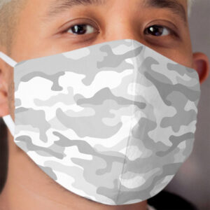 Snow Camo Cloth Face Mask