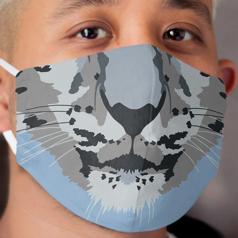Snow Leopard Cloth Face Mask