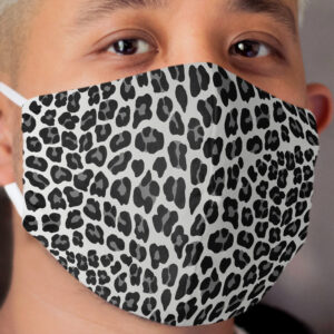Snow Leopard print Cloth Face Mask