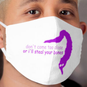 Social Distance Worm Cloth Face Mask