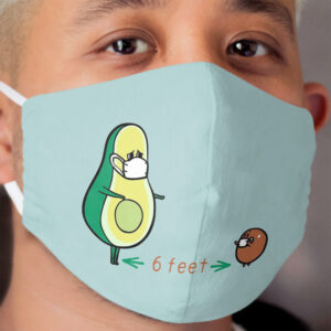 Social distancing Avocado Cloth Face Mask