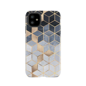 Soft Blue Gradient Cubes Tough Phone Case