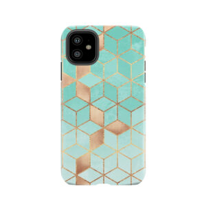 Soft Gradient Aquamarine Tough Phone Case