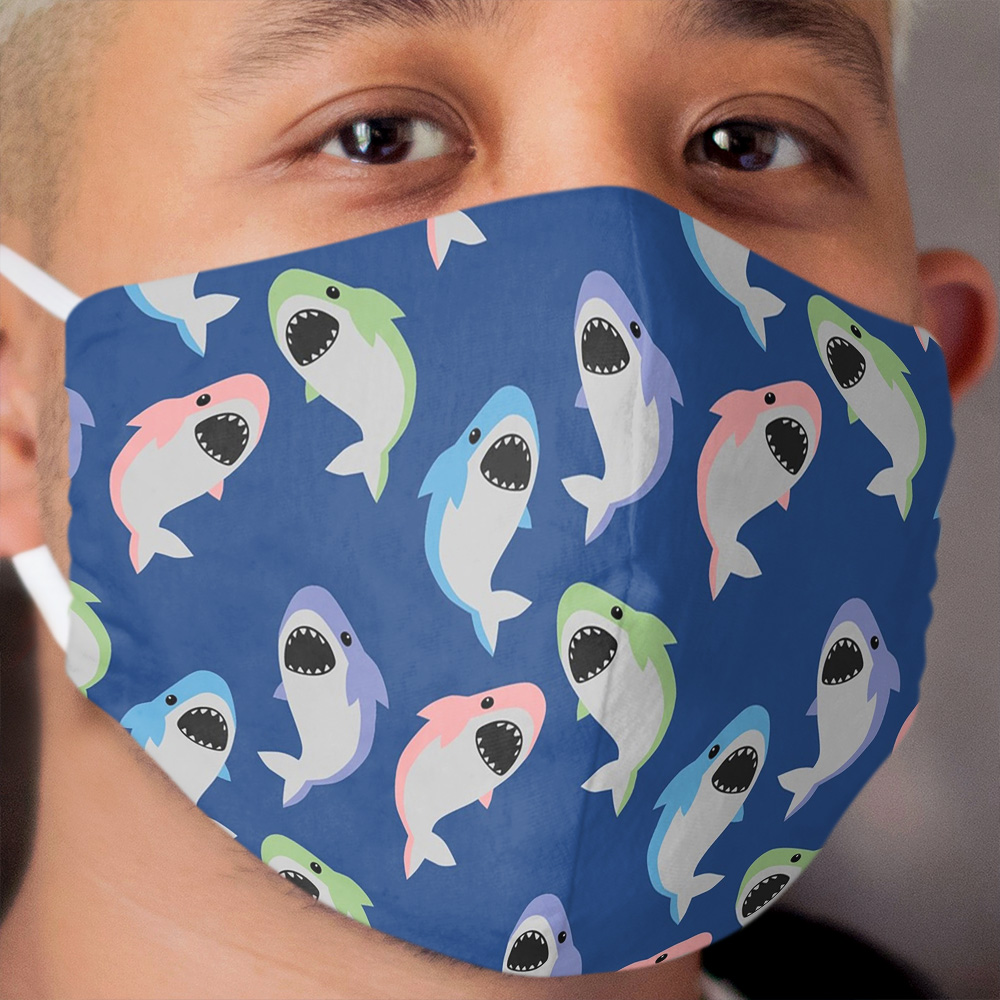 Soft Sharks Cloth Face Mask