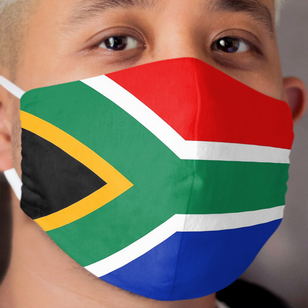 South African Flag Cloth Face Mask RSA South Africa Cloth Face Mask