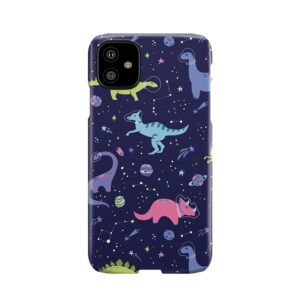 Space Dinosaurs In A Purple Sky Phone Case