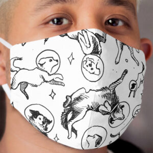 Space dogs Cloth Face Mask 2