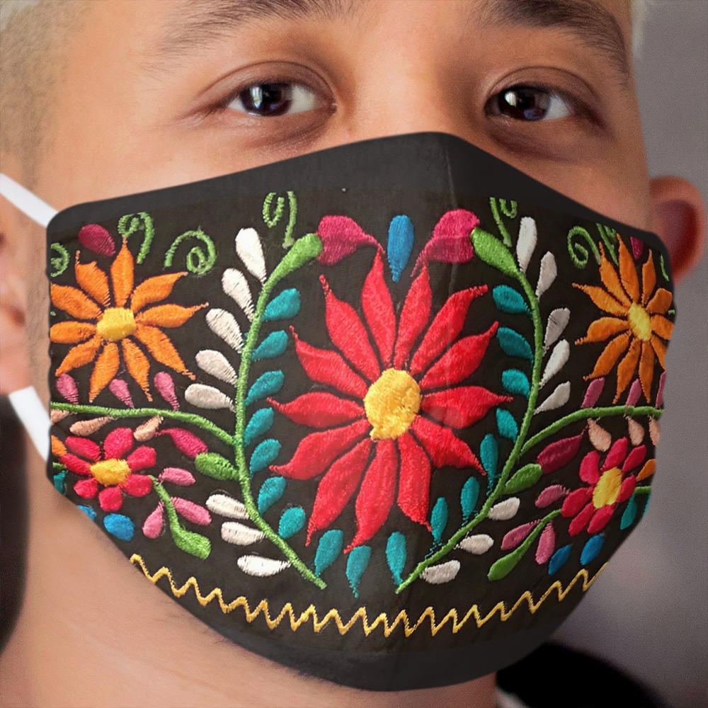 Spanish Flowers Cloth Face Mask
