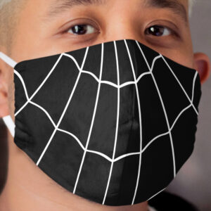 Spider Web - Black Cloth Face Mask