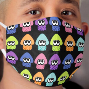 Splatoon 2 Squid Pattern Colours Cloth Face Mask